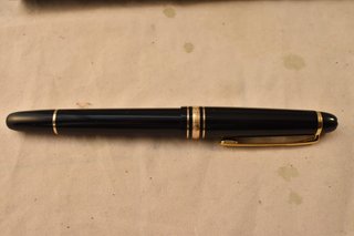 Pluma y boligrafo Montblanc Meisterstuck 14 kt