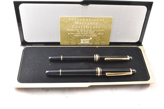 Pluma y boligrafo Montblanc Meisterstuck 14 kt