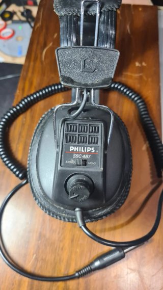 Cuffie Philips SBC 487 Vintage Nere