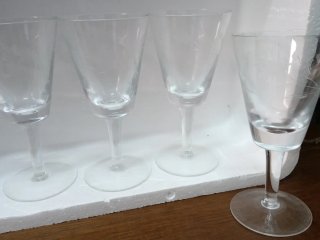Set 6 Bicchieri Vintage Incisi