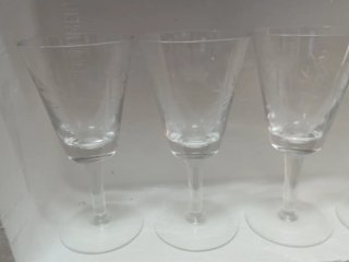 Set 6 Bicchieri Vintage Incisi