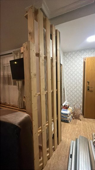 Salón marroquí tela y madera