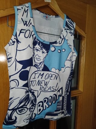 Top Estilo Pop Art Talla Única