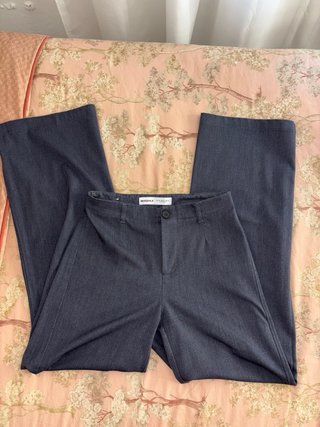 Pantalones anchos de vestir marrones