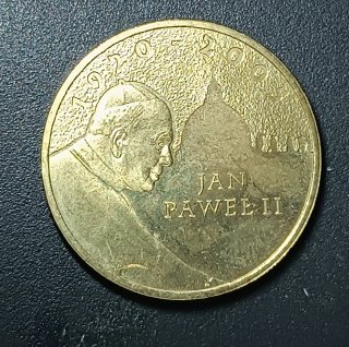 5 Monedas Polonia 2 Zloty Juan Pablo II