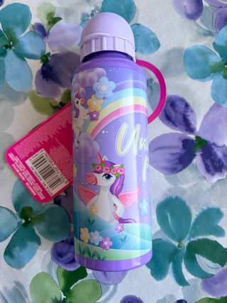 Borraccia Unicorni Acciaio Viola
