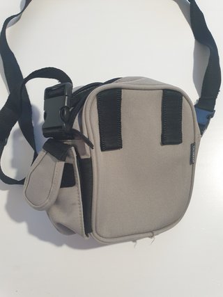 Bolso bandolera hombre gris 18x15cm