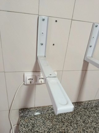 Soporte Pared Microondas Extensible Blanco