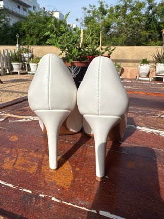 Zapatos de tacón blancos Andarina