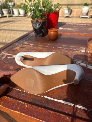 Zapatos de tacón blancos Andarina