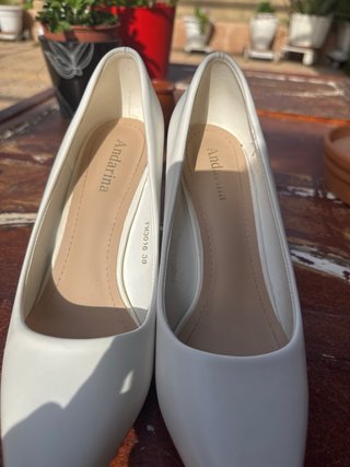 Zapatos de tacón blancos Andarina