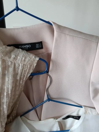 Conjunto Zara Vestido, Chaqueta y Top Talla S