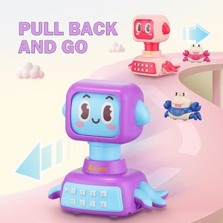 4 Juguetes Coche Bebé Cangrejo y Robot