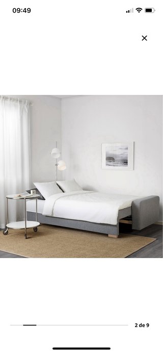Sofá Cama Gris Ikea