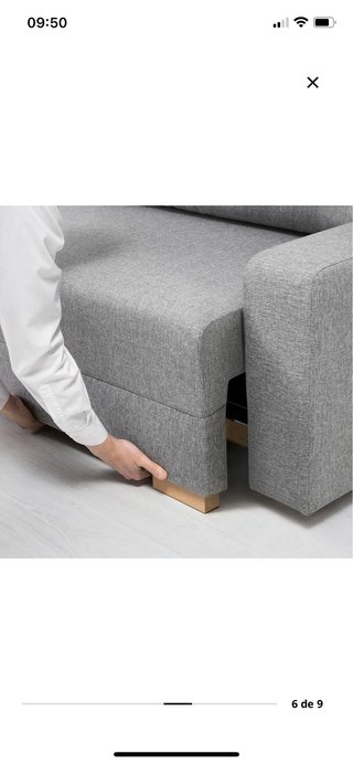 Sofá Cama Gris Ikea