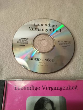 CD Lebendige Vergangenheit - Sigrid Onégin