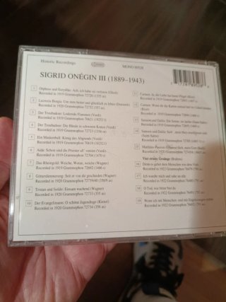 CD Lebendige Vergangenheit - Sigrid Onégin