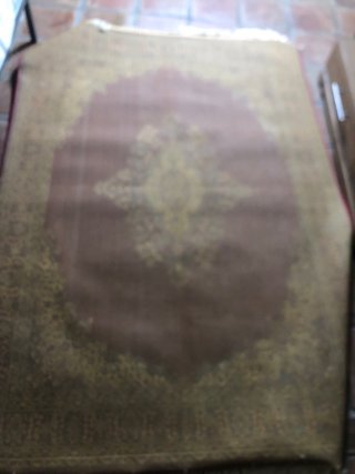 Alfombra de lana multicolor