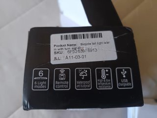 Luz trasera bicicleta