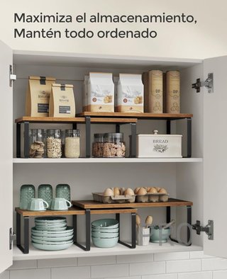 Juego de 2 estantes para especias