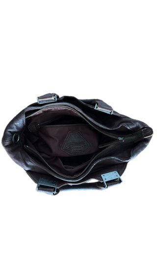 Borsa Diesel in Pelle Marrone Vintage