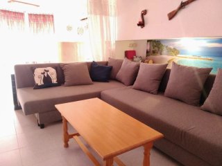 Dos sofá cama 3 plazas gris