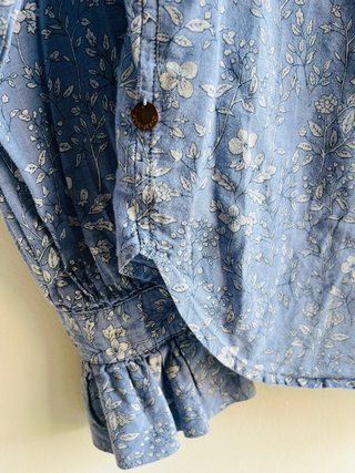 Camisa Pepe Jeans floral azul Talla XS