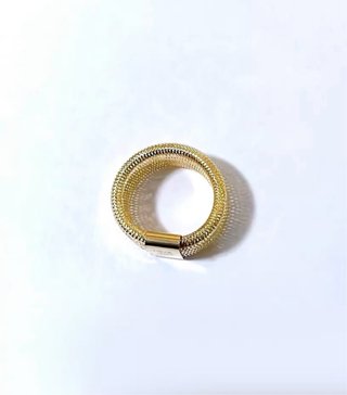 Anello a molla elastico in oro giallo 18kt 750