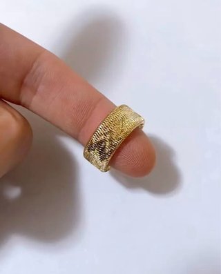 Anello a molla elastico in oro giallo 18kt 750