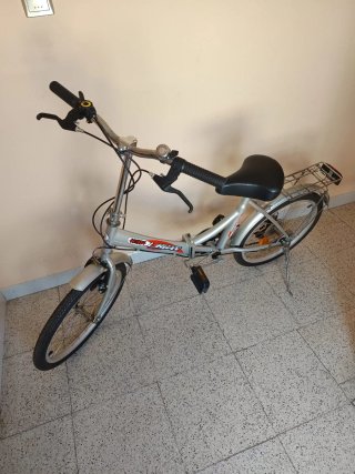 Bicicleta Plegable Urbana Plata