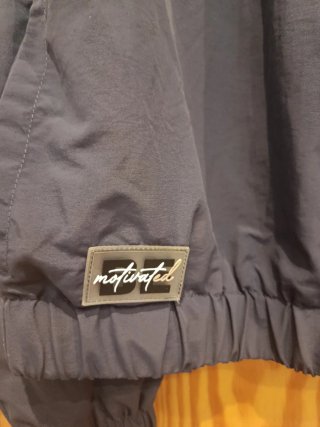 Sudadera Silver gris y morada cremallera XL