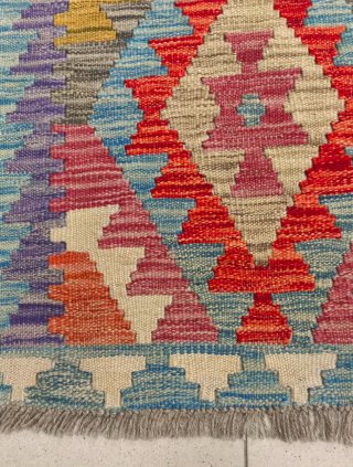 Tappeto Kilim afgano 204x152 cm lana