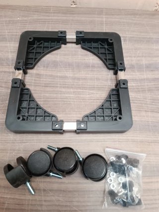 Base ajustable con ruedas para butano, cajas etc