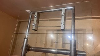 Mesa comedor extensible cristal y metal
