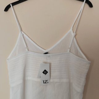 Vestido playero blanco talla L NUEVO con ETIQUETA.