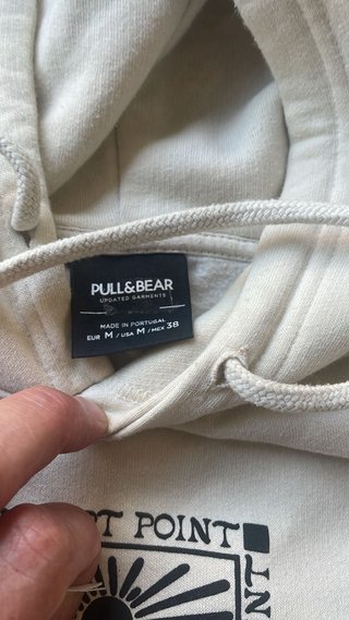 Sudadera beige Pull&Bear