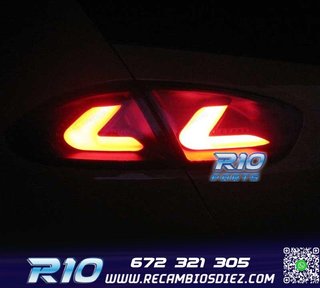 PILOTOS SEAT LEON II 09-13 CARDNA FULL LED NEGRO AHUMADO