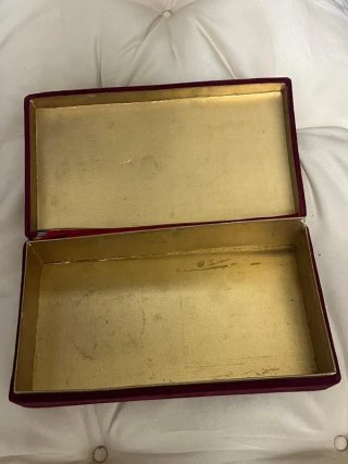 Elegante scatola porta carte da gioco in velluto