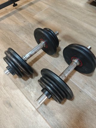 Banco de pesas adidas con discos Salter 15kg