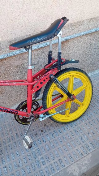 Bici Moto Cross Panther Roja y Amarilla