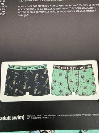 Pack 2 Calzoncillos Rick and Morty Talla S