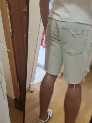 Pantalón corto vaquero Bershka claro