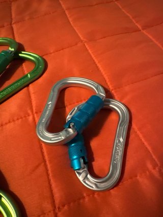 Moschettoni arrampicata misti
