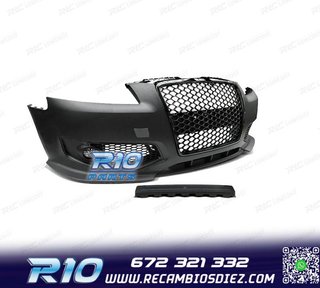 PARAGOLPES DELANTERO AUDI A3 8P 04-08 LOOK RS3 NEGRO