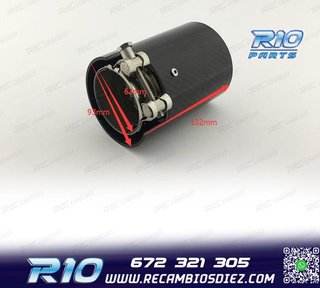 COLA ESCAPE BMW LOOK M CARBONO REDONDA