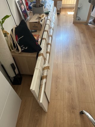Armario blanco madera y plástico