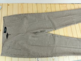 Pantalón mujer cuadros marrón y gris