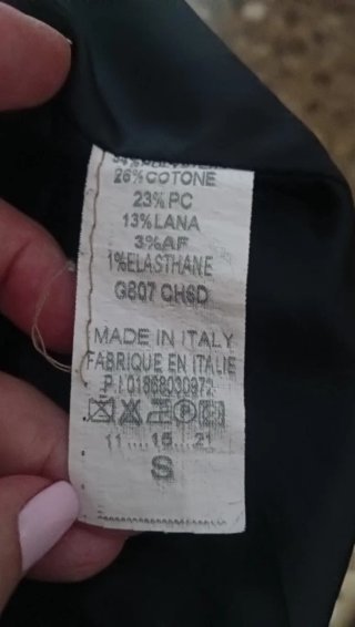 Abrigo cuadros mujer talla S