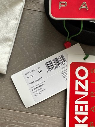 Cintura Kenzo con logo rosso