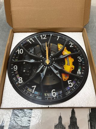 Reloj de Pared Diseño Llanta Coche